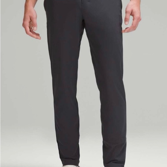 Elegant Lululemon ABC Slim Fit Charcoal Pants for Men - Picture 1 of 9